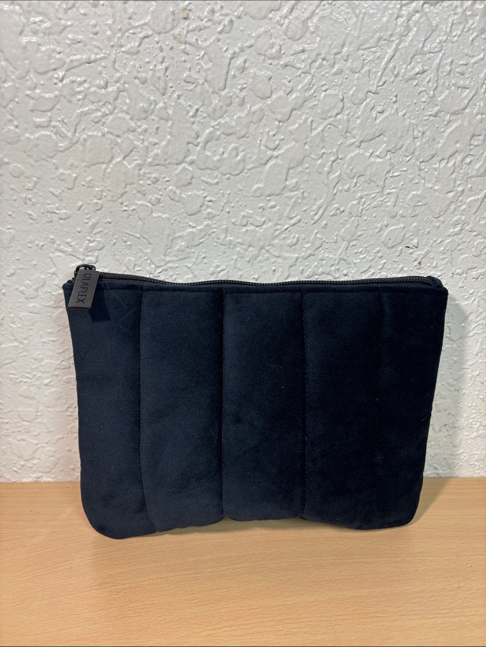 OLAPLEX Black Quilted Travel Toiletry Pouch